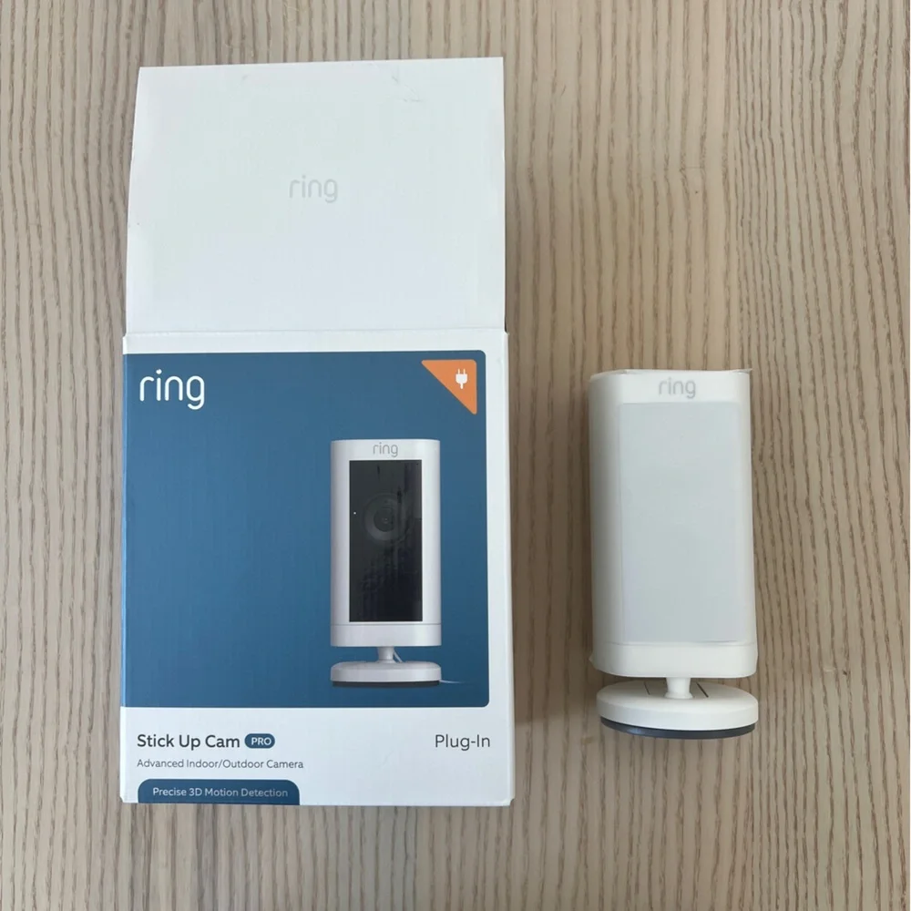 Ring Stick Up Cam Pro Plug-In - Open Box, Unused